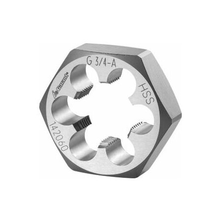 Garant 3/4in-14  HSS Hex Die, for Whitworth Pipe Threads 142060 G3/4